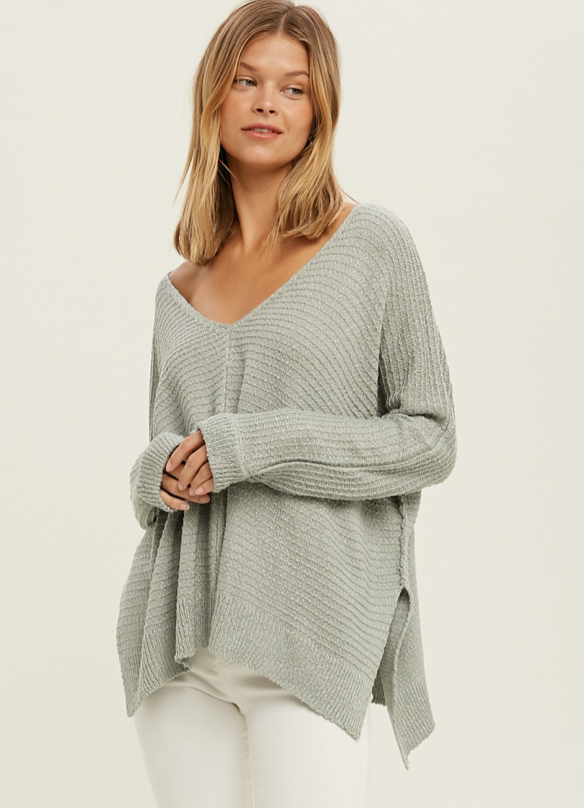 Sweater with Side Splits
